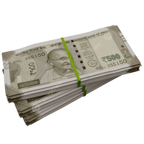 Indian Money 500 Rupees Bundles