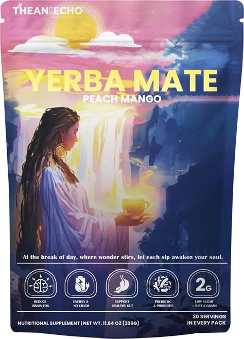 Amazon.com: Brainista Yerba Magic Sticks Peach Mango - Yerba Mate Powder Single Serve Sticks ...
