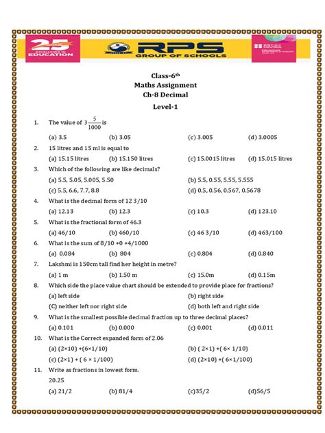 Class 6 Assignment Answer Math 13 Week 的图像结果