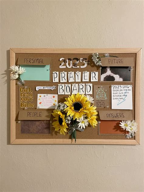2025 prayer board in 2025 | Christian room decor, Prayer crafts, Diy ...