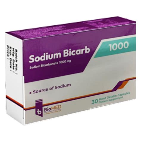 SODIUM BICARB 1000MG 30 CAPULES - Tay Pharmacies