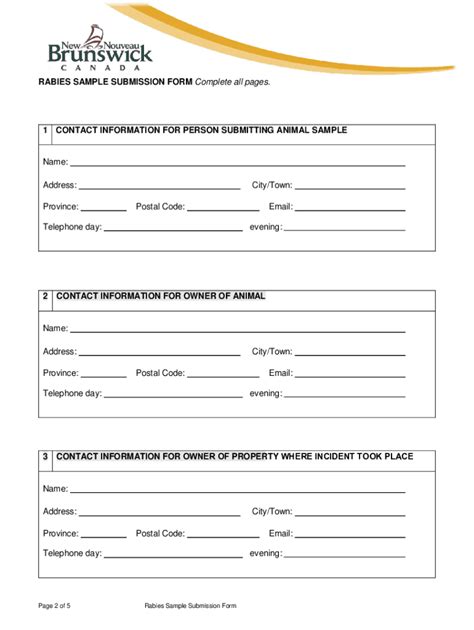 Fillable Online Examples of Forms for Submitting Rabies Samples Fax ...