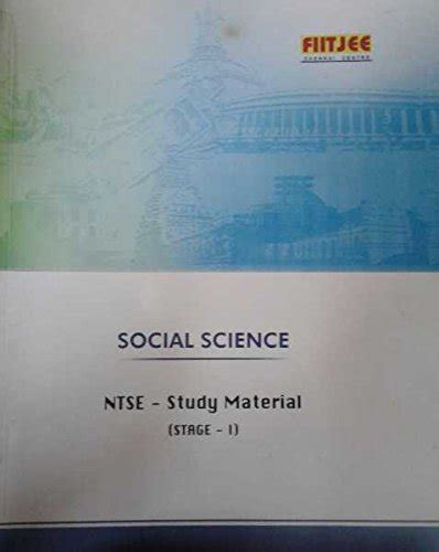 Buy NTSE stage 1 social science study material by FIITJEE Book Online ...