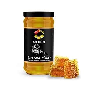Bee More Berseem Honey (Free Dipper) Pure, Antibacterial, Cold Pressed ...