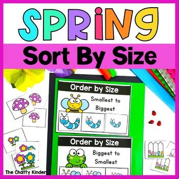 Image result for Spring Sortng Worksheet