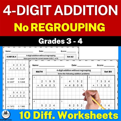 4-Digit Addition Without Regrouping Worksheets - ExperTuition ...