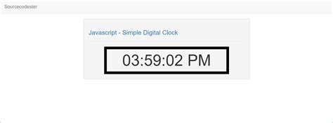 How to Create Digital Clock in JavaScript 的图像结果