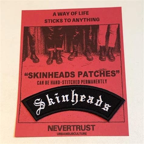 SKINHEADS 刺繍 ワッペン (PATCHES) | NEVERTRUST