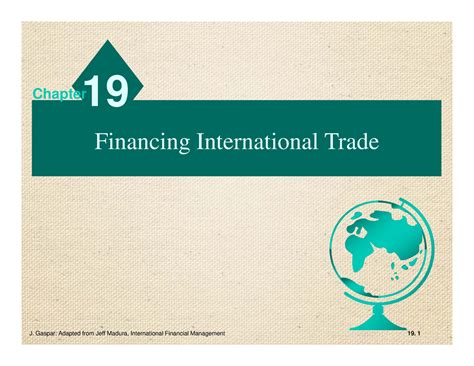 International trade finance - Financing International TradeFinancing ...