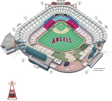 Angel Stadium Seating Chart Angel Stadium In Orange County