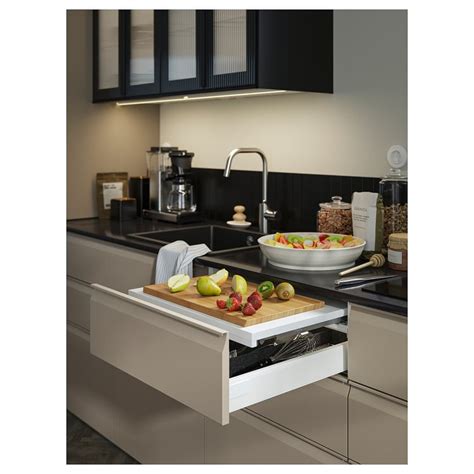 KILSVIKEN inset sink, 1 bowl, black quartz composite, 56x46 cm (22x181 ...