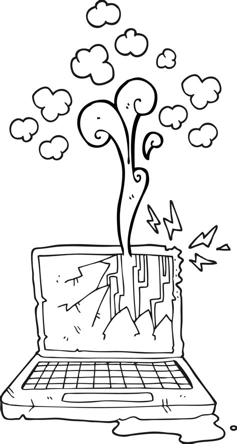 Broken Computer Cartooning Drawing 的图像结果