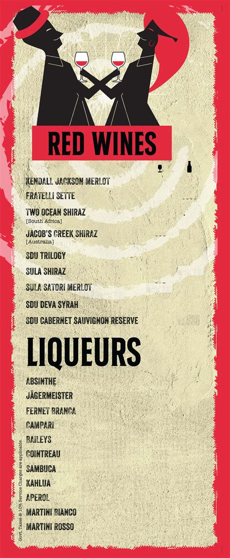 Bar Menu-Prost India's highest altitude brewpub