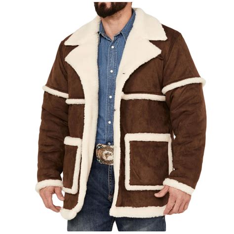 Dihao Plus Size Mens Winter Coats Clearance Men Casual Fleece Cardigan ...