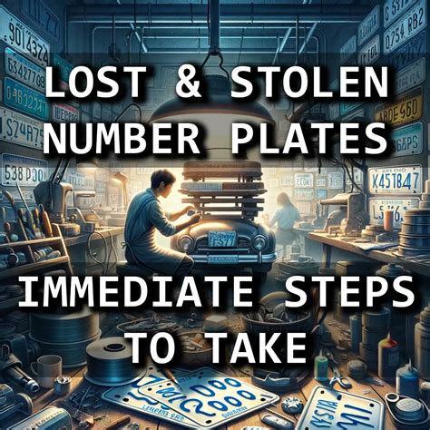 Lost or Stolen Number Plates: What to Do Next