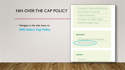 PPT - NIH Salary cap over-the-cap support PowerPoint Presentation, free ...