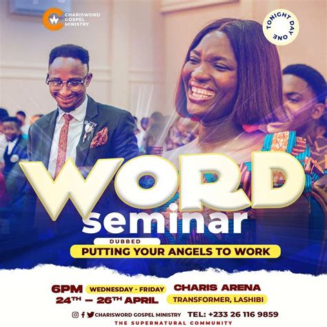 WORD SEMINAR , Charisword Gospel Ministry, Accra, 25 April 2024 ...