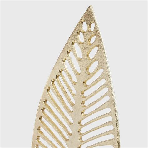 Buy Fiesta Metal Leaf Table Accent from Home Centre at just INR 1399.0
