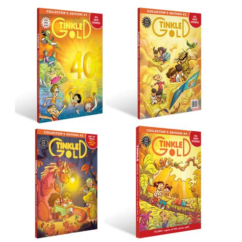 Tinkle Gold Pack of 4 Stories | Indian Comics Books for Kids | Amar ...