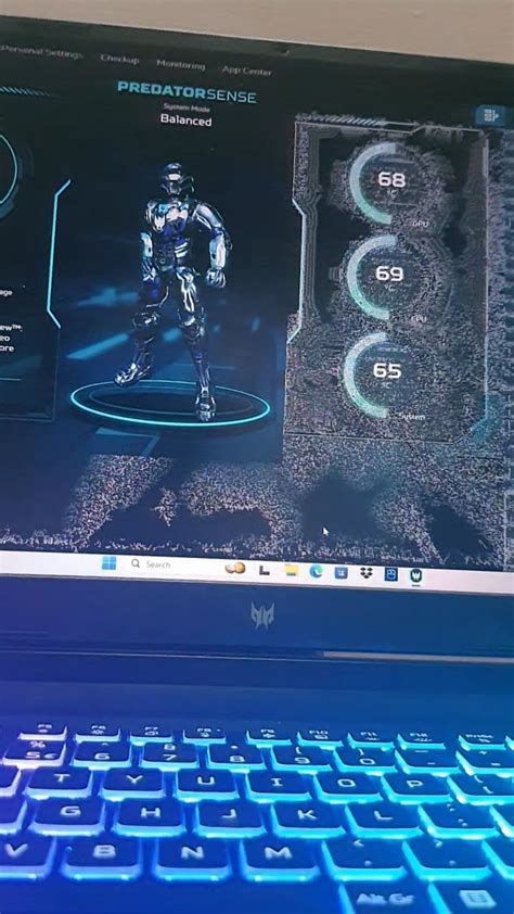 Image result for Predator Sense Blue Screen