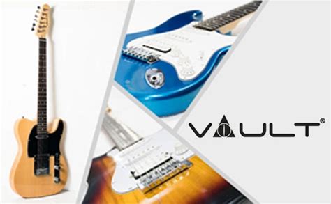 Vault RG1 Soloist Premium Electric Guitar - Transparent Black : Amazon ...