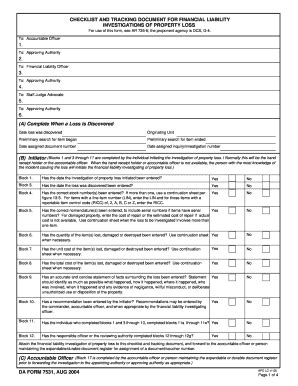 Da Form 7531 - Fill and Sign Printable Template Online