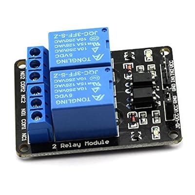 Buy DZS Elec 1pcs 2 Channel Relay Module With Optocoupler 5V Active Low ...