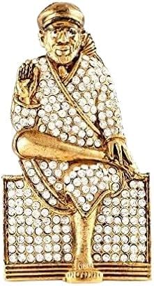 Kulin Metal Lord Saibaba Idol for Home | Marble Finish Murti for Pooja ...