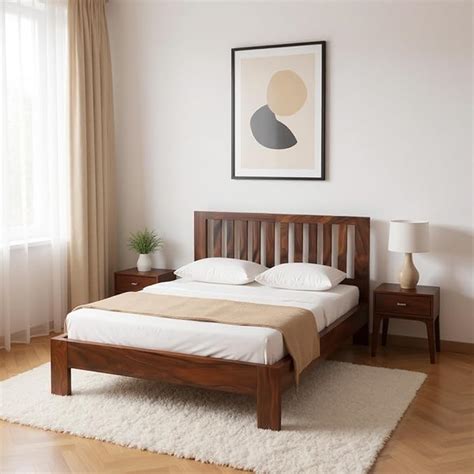 Amazon Brand - Solimo Petra Single Size Bed Without Storage for Bedroom ...