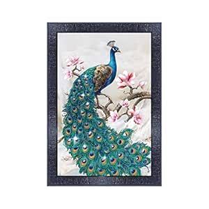 pnf Poster And Frames Peacock Wall Painting With Acrylic Sheet | For ...