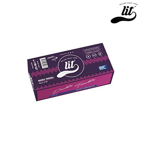 LIT Double Trouble White Organic Rice Paper with Tips | HighJack India