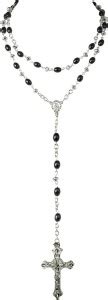 Waama Jewels Catholic Rosary Unisex Crystal Jesus Christ Cross Design ...