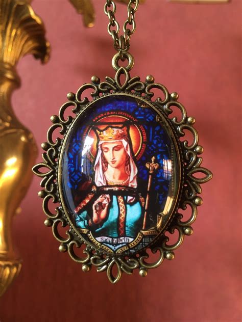 Saint Elisabeth patron saint of nurses and hospitals pendant | Etsy