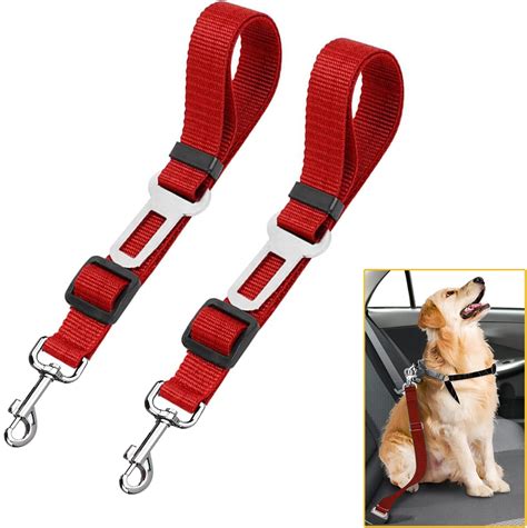 2pk Dog Car Seat Belts | Adjustable Dog Seat Belt for Dogs In Car | Dog ...