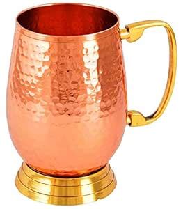 Buy VARDHANT CRAFTS Vardhantcraft Hammered Copper Beer Water Juice ...