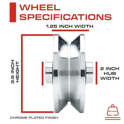 SidcoSupply 3.5 Inch V-Groove Wheel - Solid Steel - Heavy Duty - India ...