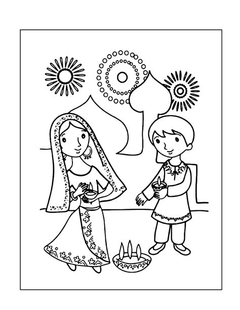 Diwali Coloring Pages – Printable Coloring Pages. FREE
