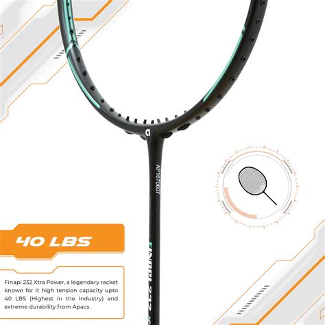 Apacs Finapi 232 Xtra Power Badminton Racket (Unstrung) – Achivr