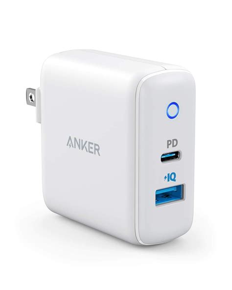 Anker 30W 2 Port Type C Charger with 18W Power Delivery, USB C Wall ...