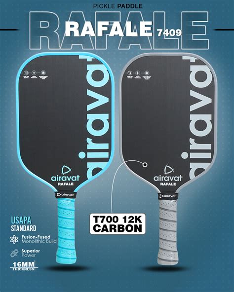 Airavat Rafale 12K Carbon Pickleball Paddle | KIBI Sports – KIBI SPORTS