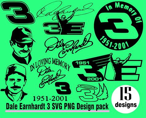 Buy Dale Earnhardt SVG PNG Design Pack Nascar Racing Oval Racing Muscle ...