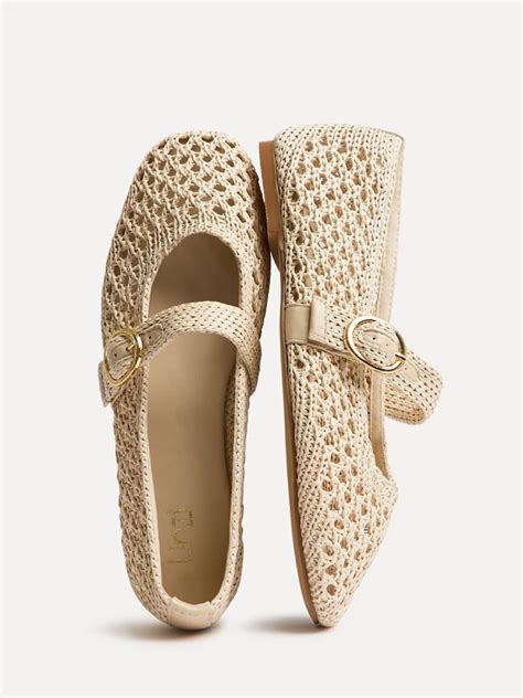 Buy Linzi Cream Verona Handwoven Mary Jane Pumps from Next India
