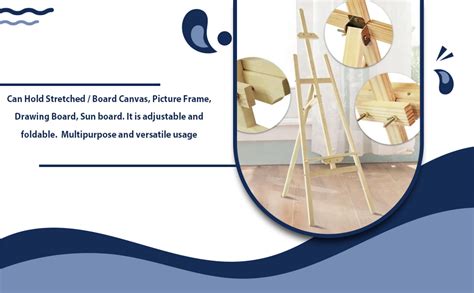 Buzz Cool Wooden Easel Stand | 5 Feet Canvas Painting Stand for Artists ...