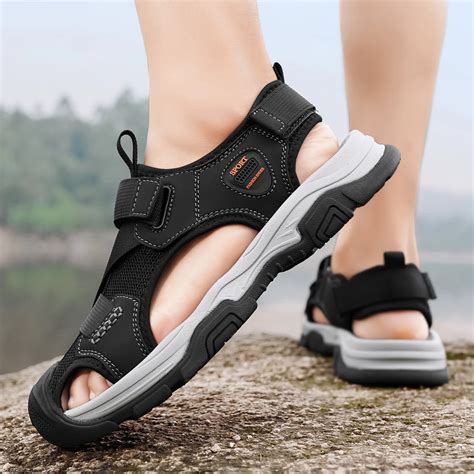 Summer-Men-Sandals-Genuine-Leather-Mens-Casual-Shoes-Outdoor-Men ...