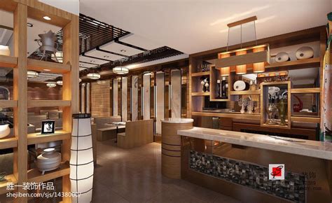 1万元餐饮空间28平米装修案例_效果图 - 寿司店 - 设计本