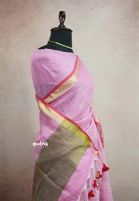 Buy Pure Linen Sarees Online at Madras Sarees