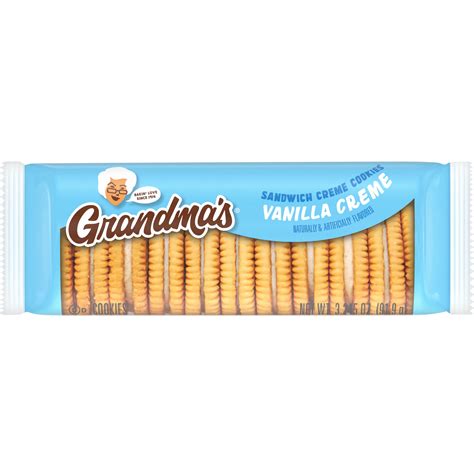 Grandma’s Mini Vanilla Sandwich Crème Cookies, 3.245 oz Bag (Single ...