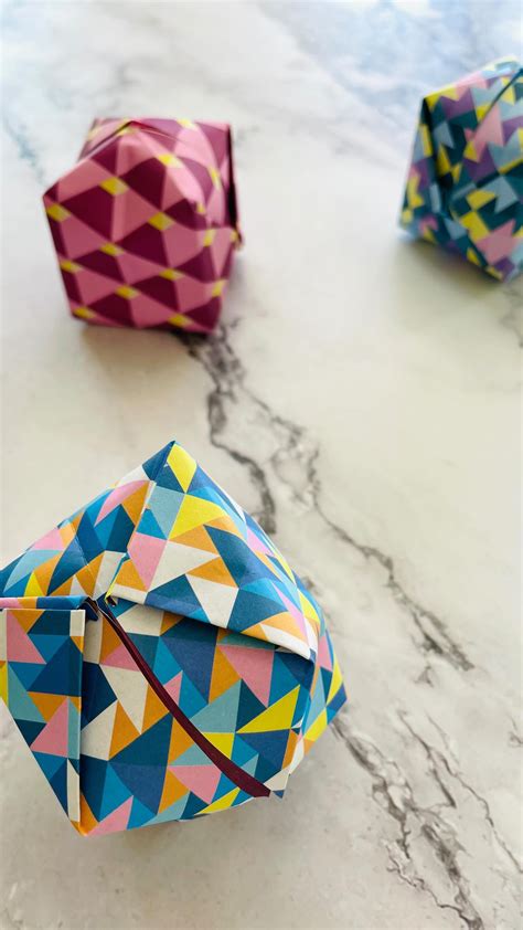 Origami Paper Balloon Tutorial 的图像结果