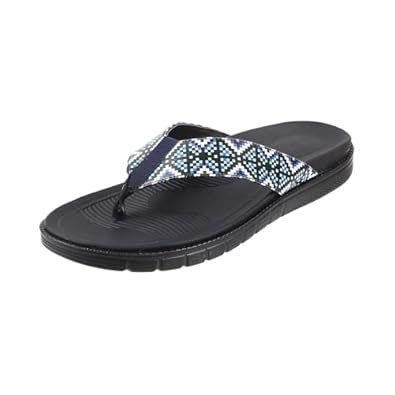 Mochi Men Blue Comfort Thong Leather Chappal UK/6 EU/40 (16-774 ...