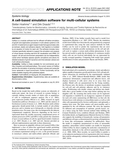 Cell Simulation 的图像结果